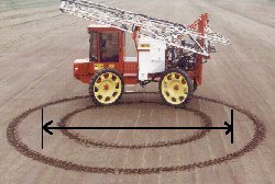 5D 4ws showing turning circle